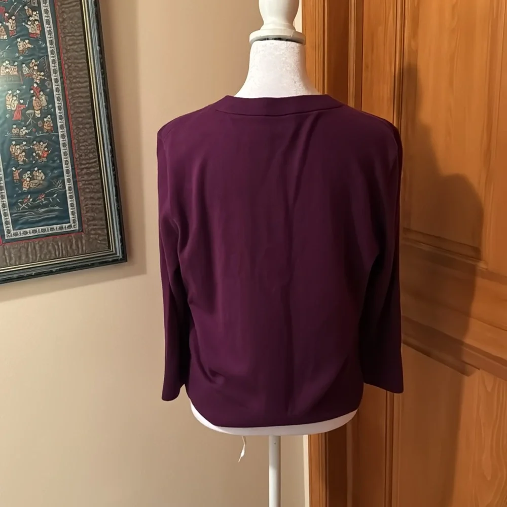 Women's Kate ♠️ plum cardigan Sz L - Picture 3 of 6